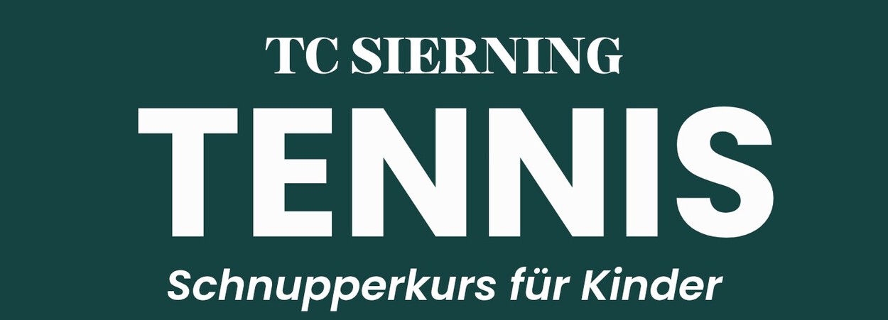 Schnuppertennis für Kinder von 07 - 14 Jahren